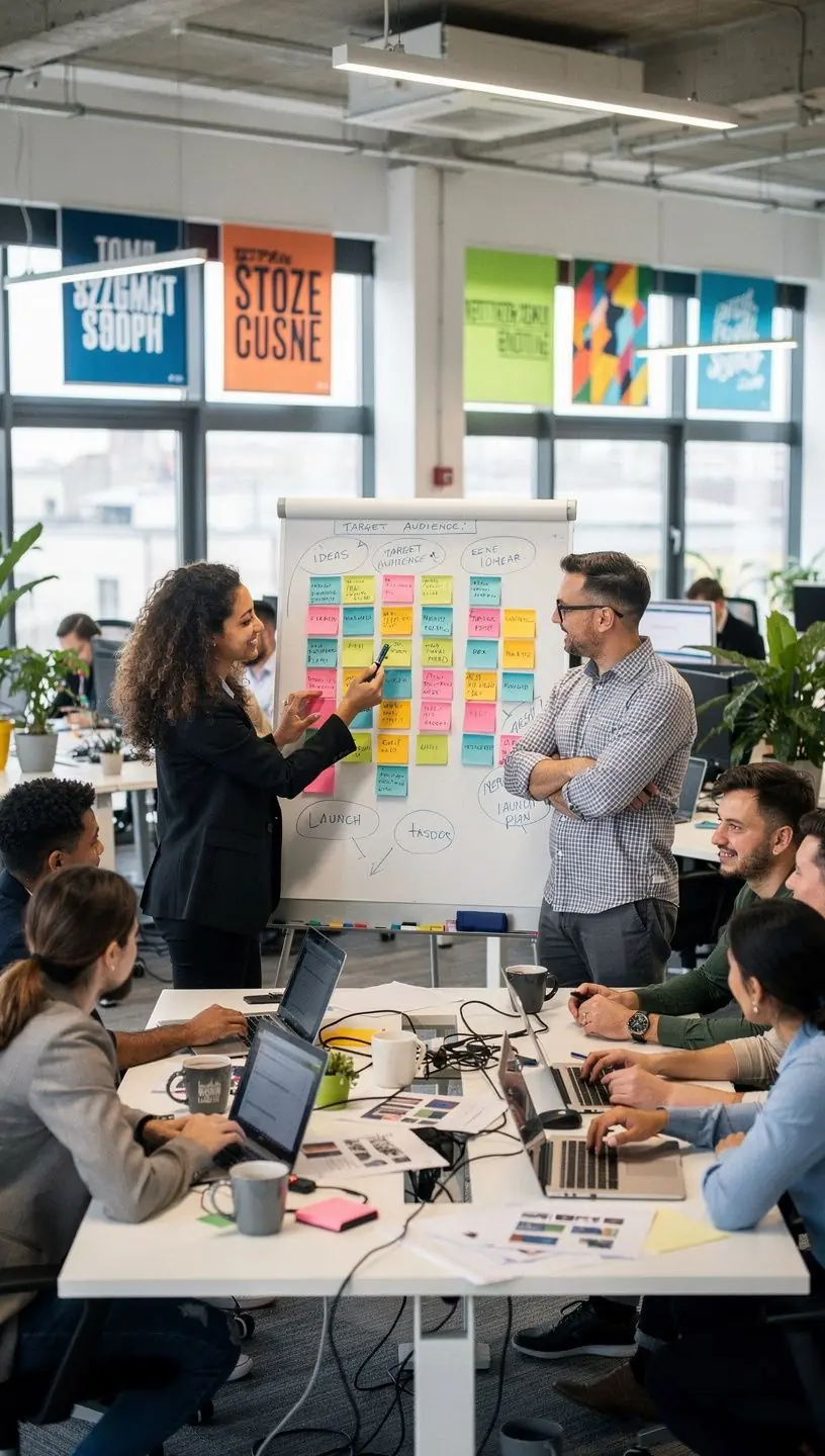 Professional business solutions illustration